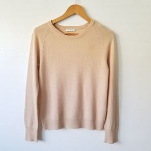 Equipment 100% Cashmere Beige Crew-Neck Longsleeve Pull-over Sweater Size XS